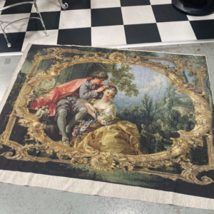 Linen Panel- Framed scene 112cm x 150cm