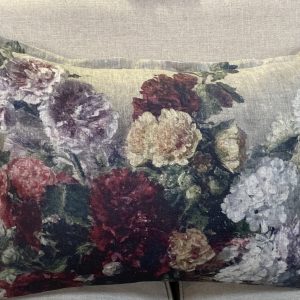 Linen Scatter- Stock Rose 70 x 50