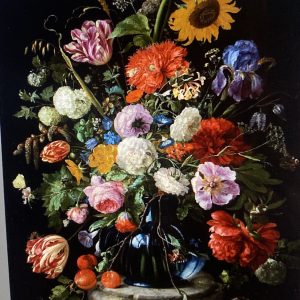 Linen Panel- Floral Bunch 1m x 1.5m