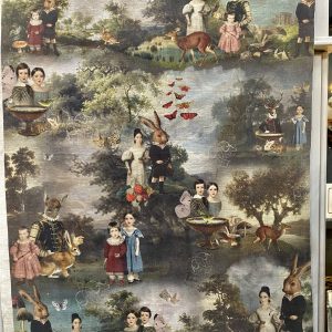 Linen Panel - In the woods 113cm x 150cm