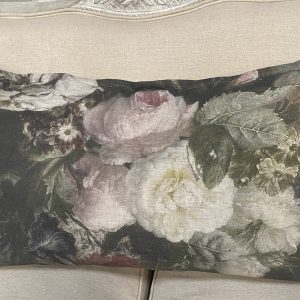 Linen Scatter-Floral Rose 90 x 50cm