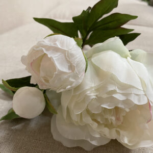 Peony White 49cm