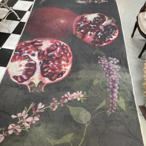 Linen  Cloth- Pomegranate 1.5 x 2.5